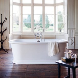 Casa Padrino Baignoire îlot modèle BLonR design rétro blanc 1800 x 850 x 640 mm Casa Padrino Baignoire îlot modèle BLonR design rétro blanc 1800 x 850 x 640 mm