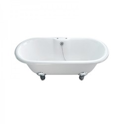 Casa Padrino Nouveau bath stone freestanding 1700mm BBlan White - Freestanding Retro antique bathtub Casa Padrino Nouveau bath stone freestanding 1700mm BBlan White - Freestanding Retro antique bathtub