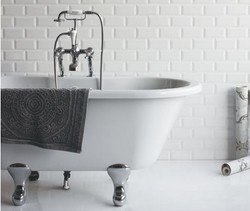 Casa Padrino Nouveau bath stone freestanding 1700mm BBlan White - Freestanding Retro antique bathtub Casa Padrino Nouveau bath stone freestanding 1700mm BBlan White - Freestanding Retro antique bathtub