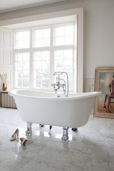 Casa Padrino Nouveau bath stone freestanding 1700mm BCHA White - Freestanding Retro antique bathtub Casa Padrino Nouveau bath stone freestanding 1700mm BCHA White - Freestanding Retro antique bathtub