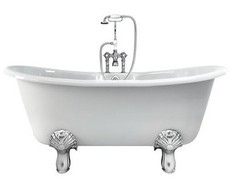 Casa Padrino Nouveau bath stone freestanding 1700mm BCHA White - Freestanding Retro antique bathtub Casa Padrino Nouveau bath stone freestanding 1700mm BCHA White - Freestanding Retro antique bathtub