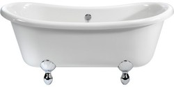 Casa Padrino Nouveau bath freestanding 1640mm Bbat White - Freestanding Retro antique bathtub Casa Padrino Nouveau bath freestanding 1640mm Bbat White - Freestanding Retro antique bathtub