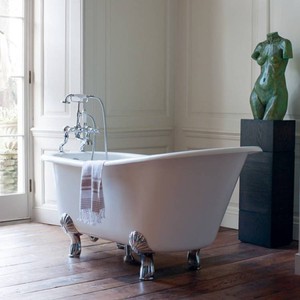 Casa Padrino Nouveau bath stone freestanding 1700mm Bhan White - Freestanding Retro baroque antique bathtub Casa Padrino Nouveau bath stone freestanding 1700mm Bhan White - Freestanding Retro baroque antique bathtub
