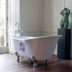 Casa Padrino Nouveau bath stone freestanding 1700mm Bhan White - Freestanding Retro baroque antique bathtub Casa Padrino Nouveau bath stone freestanding 1700mm Bhan White - Freestanding Retro baroque antique bathtub