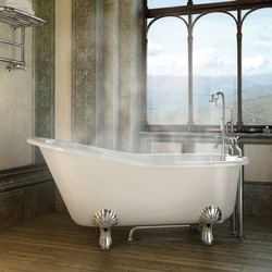Casa Padrino Nouveau bath stone freestanding 1700mm Bhan White - Freestanding Retro baroque antique bathtub Casa Padrino Nouveau bath stone freestanding 1700mm Bhan White - Freestanding Retro baroque antique bathtub