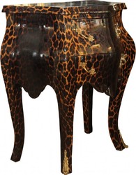 Casa Padrino Barock Kommode Leopard Chest of Drawers Baroque Furniture