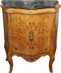 Casa Padrino Commode Baroque Acajou Clair avec Plateau en Marbre - 88 x 40 x 87 cm Casa Padrino Commode Baroque Acajou Clair avec Plateau en Marbre - 88 x 40 x 87 cm
