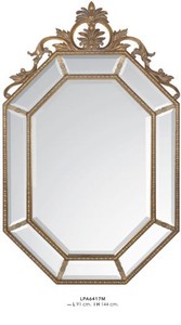 Casa Padrino Espejo de Pared Barroco Oro - Espejo de Lujo Ornamentado en Madera y Poliresina - 144 cm x 91 cm Casa Padrino Espejo de Pared Barroco Oro - Espejo de Lujo Ornamentado en Madera y Poliresina - 144 cm x 91 cm