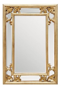 Casa Padrino Baroque Wall Mirror Ornate in Gold - 96 cm x 66 cm - Luxurious Decorative Mirror for Elegant Interiors Casa Padrino Baroque Wall Mirror Ornate in Gold - 96 cm x 66 cm - Luxurious Decorative Mirror for Elegant Interiors
