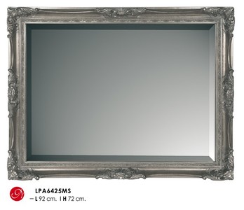 Casa Padrino Baroque Wall Mirror Silver H 92 cm W 72 cm - Ornate & Luxurious - Mirror Silver Casa Padrino Baroque Wall Mirror Silver H 92 cm W 72 cm - Ornate & Luxurious - Mirror Silver