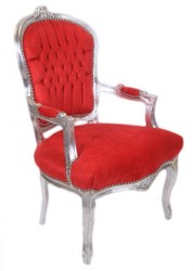 Casa Padrino barroco Salón Silla Azul claro / Plata - Diseño de muebles antiguos Casa Padrino barroco Salón Silla Azul claro / Plata - Diseño de muebles antiguos