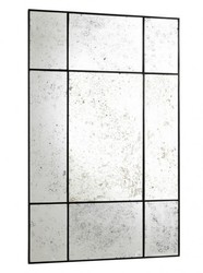 Casa Padrino Miroir Mural de Luxe Style Antique Noir 110 x 70 cm Casa Padrino Miroir Mural de Luxe Style Antique Noir 110 x 70 cm