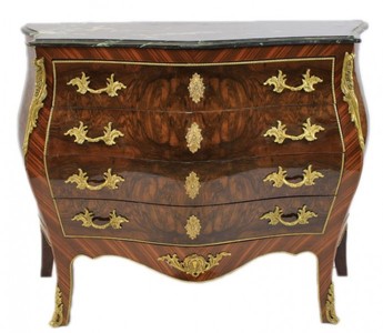Casa Padrino Baroque Chest of Drawers Bombay Empire Style, Brown with Green Marble Top, 110 x 50 x H 90 cm Casa Padrino Baroque Chest of Drawers Bombay Empire Style, Brown with Green Marble Top, 110 x 50 x H 90 cm