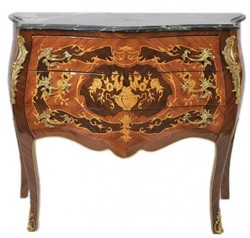 Casa Padrino Barock Kommode Braun Mahagoni Intarsien Luxus Antik Stil Baroque Chest of Drawers Antique Mahagony Brown Intarsia Casa Padrino Barock Kommode Braun Mahagoni Intarsien Luxus Antik Stil Baroque Chest of Drawers Antique Mahagony Brown Intarsia