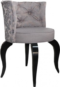 Casa Padrino Barock Salon Stuhl Braun Muster / Schwarz - Designer Sessel - Luxus Qualität Casa Padrino Barock Salon Stuhl Braun Muster / Schwarz - Designer Sessel - Luxus Qualität