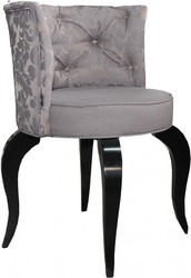 Casa Padrino Baroque Salon Chair brown pattern black- Designer Chair - Luxury quality