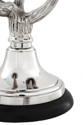 Casa Padrino luxury baroque candlestick antlers Nickel Finish