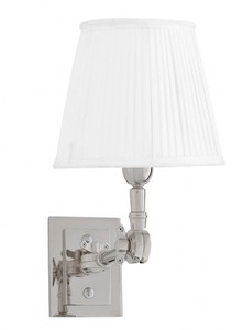 Casa Padrino luxury 1-light wall lamp white / nickel finish - light - Luxury Collection Casa Padrino luxury 1-light wall lamp white / nickel finish - light - Luxury Collection
