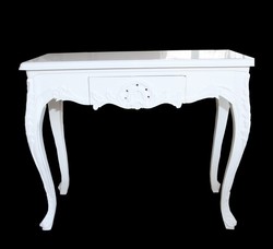 Casa Padrino Consolle Barocca Bianca con Cassetti - Toeletta Stile Antico - 101 x 44 x 84 cm