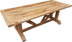 Casa Padrino Table à manger de luxe en chêne massif 240cm Imperial - Version lourde