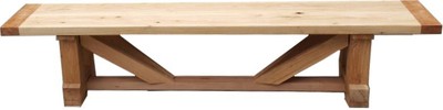 Casa Padrino Panca di lusso in legno massello Imperial 230 cm - Rovere massiccio oliato - Versione pesante Casa Padrino Panca di lusso in legno massello Imperial 230 cm - Rovere massiccio oliato - Versione pesante