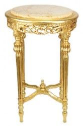 Casa Padrino Barock Beistelltisch Gold Creme Cremeplatte Side Table Baroque Casa Padrino Barock Beistelltisch Gold Creme Cremeplatte Side Table Baroque