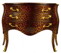 Casa Padrino Cómoda Barroca en Leopardo con 3 cajones, 120 x 55 x 85 cm Casa Padrino Cómoda Barroca en Leopardo con 3 cajones, 120 x 55 x 85 cm
