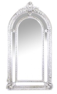 Casa Padrino Luxury Baroque Wall Mirror Versailles Silver 210 x 115 cm - Solid and Heavy Ornate Mirror Casa Padrino Luxury Baroque Wall Mirror Versailles Silver 210 x 115 cm - Solid and Heavy Ornate Mirror