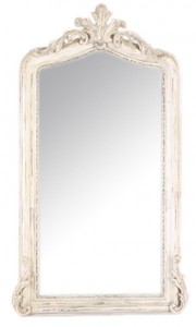 Casa Padrino Specchio da parete barocco di lusso crema antico 150 x 75 cm - Specchio massiccio e pesante con decorazioni Casa Padrino Specchio da parete barocco di lusso crema antico 150 x 75 cm - Specchio massiccio e pesante con decorazioni