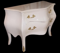 Casa Padrino Comò Barocco in Rosa e Oro, 130 x 87 x 58 cm - Mobile di Lusso in Stile Antico Fatto a Mano