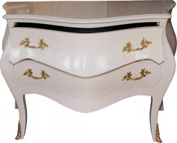 Casa Padrino Comò Barocco in Rosa e Oro, 130 x 87 x 58 cm - Mobile di Lusso in Stile Antico Fatto a Mano