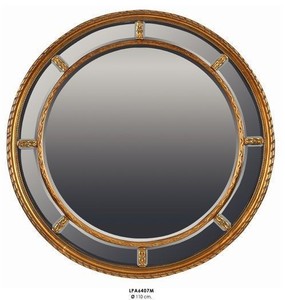 Casa Padrino Specchio da Parete Barocco Rotondo Oro Diametro 110 cm - Elegante & Sfarzoso - Specchio Dorato Casa Padrino Specchio da Parete Barocco Rotondo Oro Diametro 110 cm - Elegante & Sfarzoso - Specchio Dorato