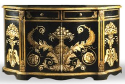 Casa Padrino Baroque Sideboard Black / Gold hand-painted 174 cm - Hotel Collection Casa Padrino Baroque Sideboard Black / Gold hand-painted 174 cm - Hotel Collection