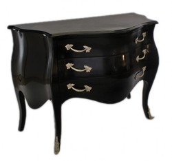 Casa Padrino Barock Kommode Schwarz Baroque Chest of Drawers Furniture Interior Möbel Casa Padrino Barock Kommode Schwarz Baroque Chest of Drawers Furniture Interior Möbel