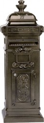 Casa Padrino Buzón de pie estilo modernista en aluminio fundido, color bronce, 110 x 37 x 34 cm Casa Padrino Buzón de pie estilo modernista en aluminio fundido, color bronce, 110 x 37 x 34 cm