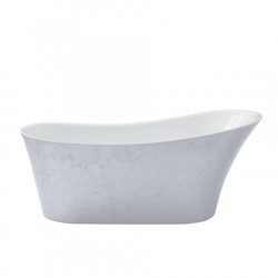 Casa Padrino Baignoire Art Déco îlot effet acier inoxydable métallique acier inoxydable blanc 1710 mm - Baignoire rétro Casa Padrino Baignoire Art Déco îlot effet acier inoxydable métallique acier inoxydable blanc 1710 mm - Baignoire rétro
