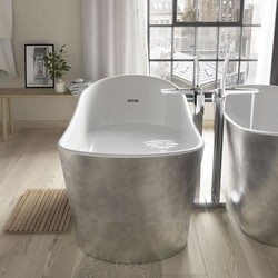 Casa Padrino Baignoire Art Déco îlot effet acier inoxydable métallique acier inoxydable blanc 1710 mm - Baignoire rétro Casa Padrino Baignoire Art Déco îlot effet acier inoxydable métallique acier inoxydable blanc 1710 mm - Baignoire rétro