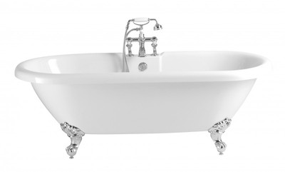 Casa Padrino Vasca da Bagno Stile Liberty freestanding in Bianco, 1495 mm - Vasca Retrò in Stile Barocco