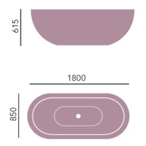 Casa Padrino Art Deco Badewanne freistehend Weiß 1800 x 8550 x 6000 mm - Freistehende Retro Antik Badewanne Barock