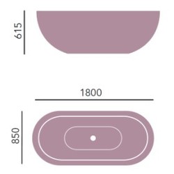 Casa Padrino Vasca da bagno Art Déco centro stanza Bianco 1800 x 8550 x 6000 mm - Vasca Retro Antica Barocca
