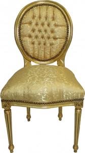 Casa Padrino baroque dîner Chaise d'or Motif / or Mod2 rond Casa Padrino baroque dîner Chaise d'or Motif / or Mod2 rond
