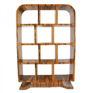 Casa Padrino Librería Art Déco en Caoba - Estantería de Estilo Antiguo, 120 x 180 x 30 cm Casa Padrino Librería Art Déco en Caoba - Estantería de Estilo Antiguo, 120 x 180 x 30 cm