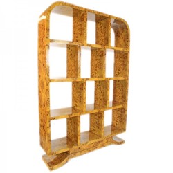 Casa Padrino Bibliothèque Art Déco en érable moucheté - Meuble de luxe style ancien - 120 x 180 x 30 cm Casa Padrino Bibliothèque Art Déco en érable moucheté - Meuble de luxe style ancien - 120 x 180 x 30 cm