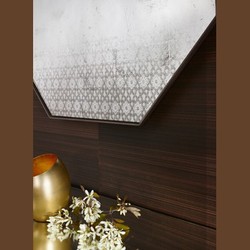 Casa Padrino Art Deco Vintage Wandspiegel im Antik Stil Silber 91 x 91 cm Casa Padrino Art Deco Vintage Wandspiegel im Antik Stil Silber 91 x 91 cm