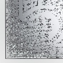 Casa Padrino Espejo de Pared Art Déco Vintage Estilo Antiguo Plata 101 x 142 cm - Vidrio Plateado - Espejo de Arte
