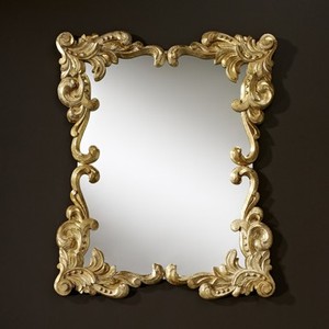 Casa Padrino Specchio da Parete Barocco Stile Antico Oro 92 x 110 cm - Specchio di Lusso Casa Padrino Specchio da Parete Barocco Stile Antico Oro 92 x 110 cm - Specchio di Lusso