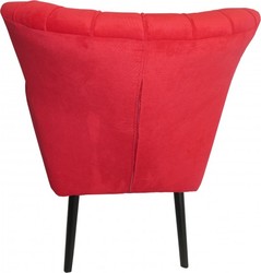 Casa Padrino Fauteuil Rétro Salon Rouge / Noir - Chaise Cocktail Style Années 60, 67,5 x 75 x 78 cm Casa Padrino Fauteuil Rétro Salon Rouge / Noir - Chaise Cocktail Style Années 60, 67,5 x 75 x 78 cm