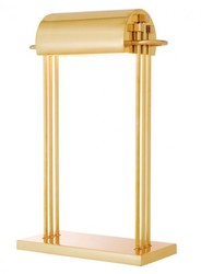 Casa Padrino Luxus Schreibtisch Leuchte aus Messing poliert, Höhe 50 cm, Länge 32 cm, Breite 14 cm Casa Padrino Luxus Schreibtisch Leuchte aus Messing poliert, Höhe 50 cm, Länge 32 cm, Breite 14 cm