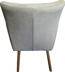 Casa Padrino Retro Lounge Chair Beige-Grey - 60s Style Cocktail Chair, 68 x 70 x 75 cm Casa Padrino Retro Lounge Chair Beige-Grey - 60s Style Cocktail Chair, 68 x 70 x 75 cm