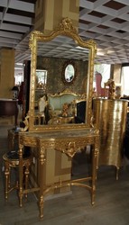 Casa Padrino Barock Spiegel Spiegelkonsole Konsole Console Table Baroque Mirror Gold Casa Padrino Barock Spiegel Spiegelkonsole Konsole Console Table Baroque Mirror Gold